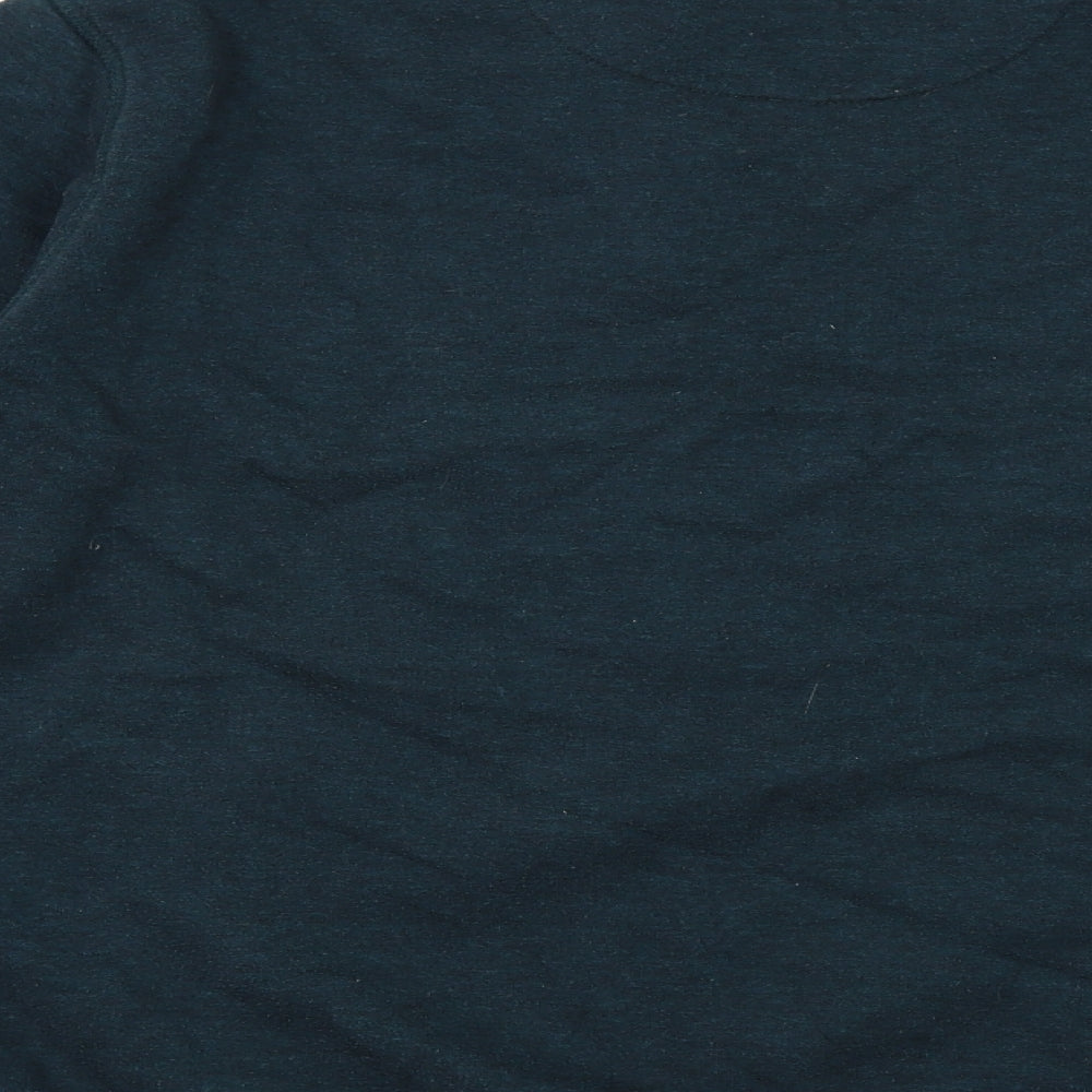 James Pringle Mens Green Cotton Pullover Sweatshirt Size L