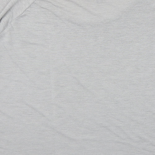 NEXT Womens Grey Polyester Basic T-Shirt Size 10 Round Neck