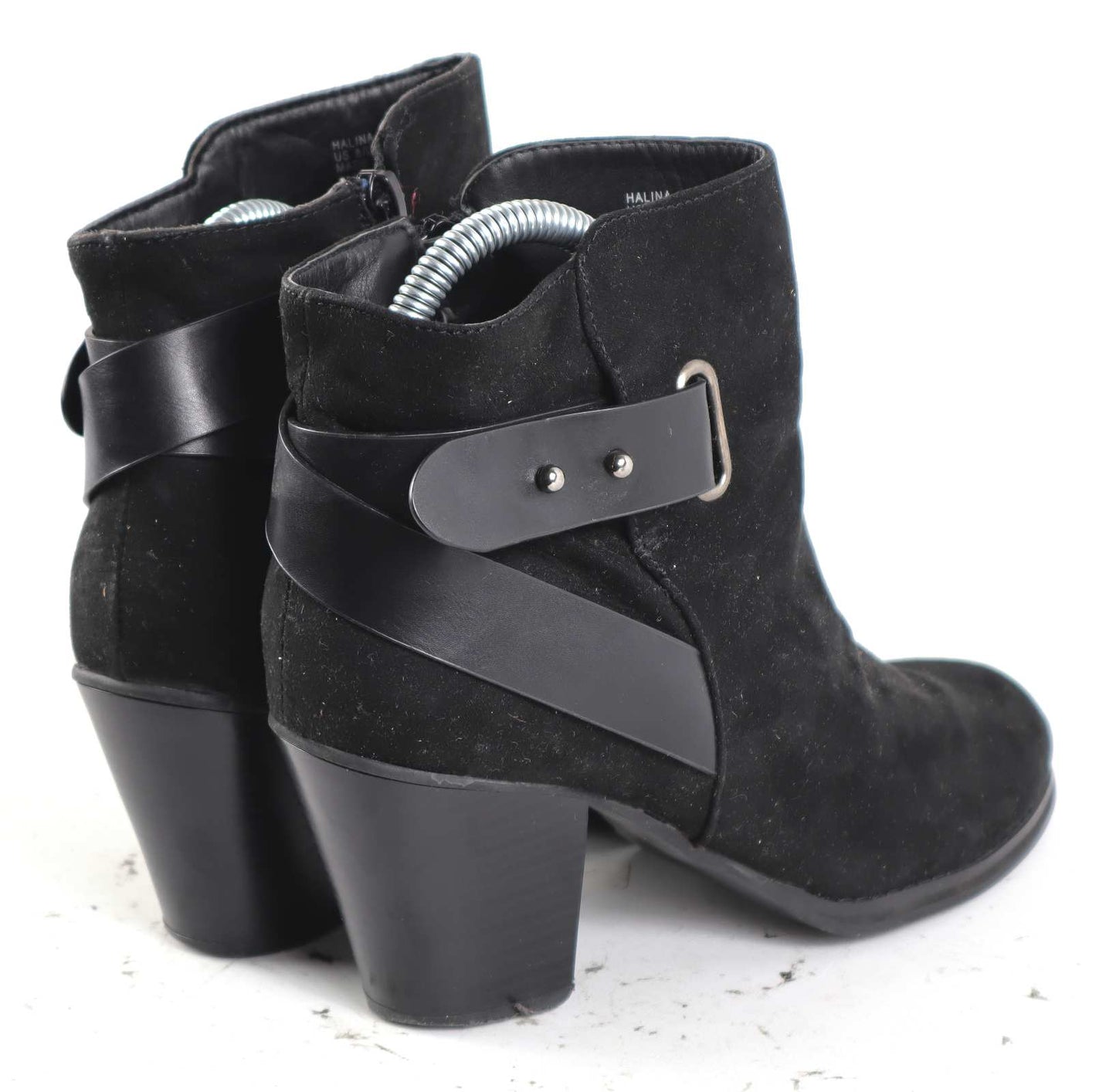 Just Fab Womens UK Size 8 (EU 41) Black Booties