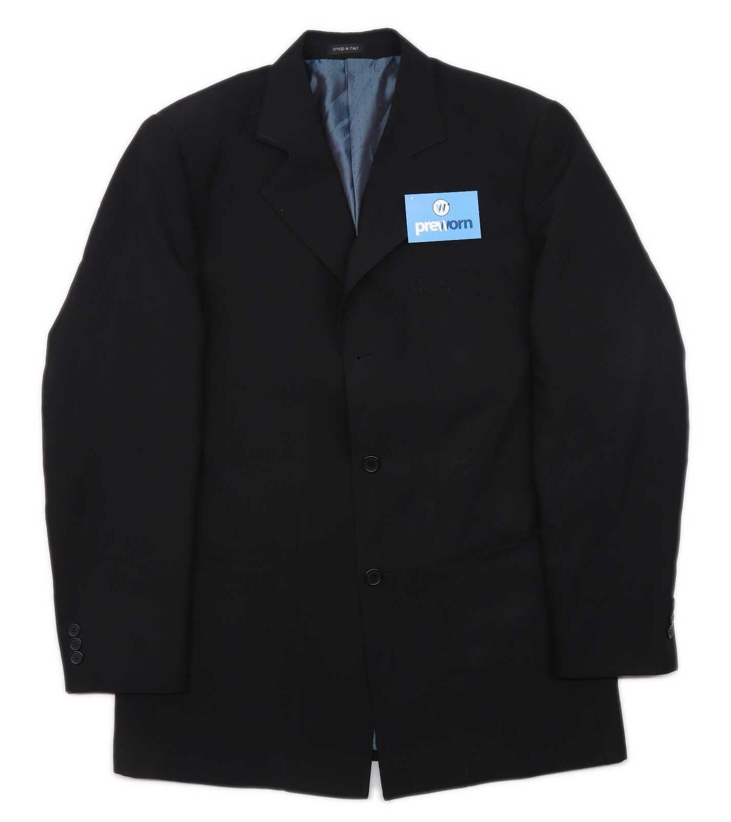 Zannini Mens Black Suit Jacket 40 Chest (Regular)