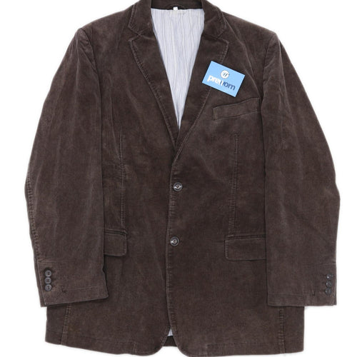 Peter Fitch Mens Cotton Brown Suit Jacket 42 Chest (Regular)