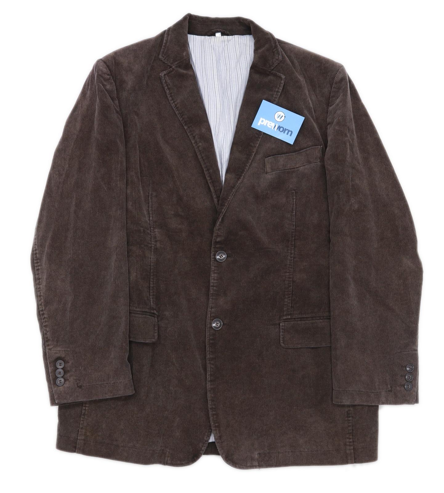 Peter Fitch Mens Cotton Brown Suit Jacket 42 Chest (Regular)