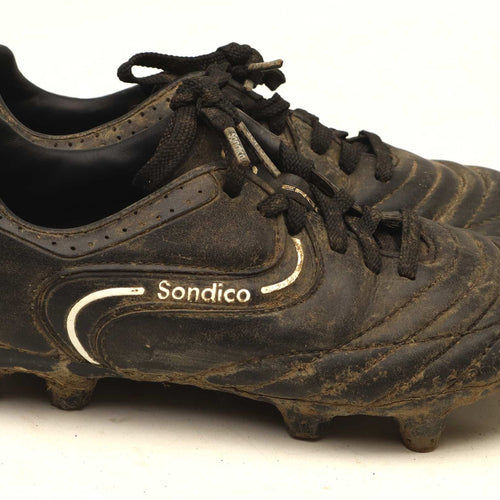 Sondico Boys UK Size 1 Black Hard Ground Football Boots