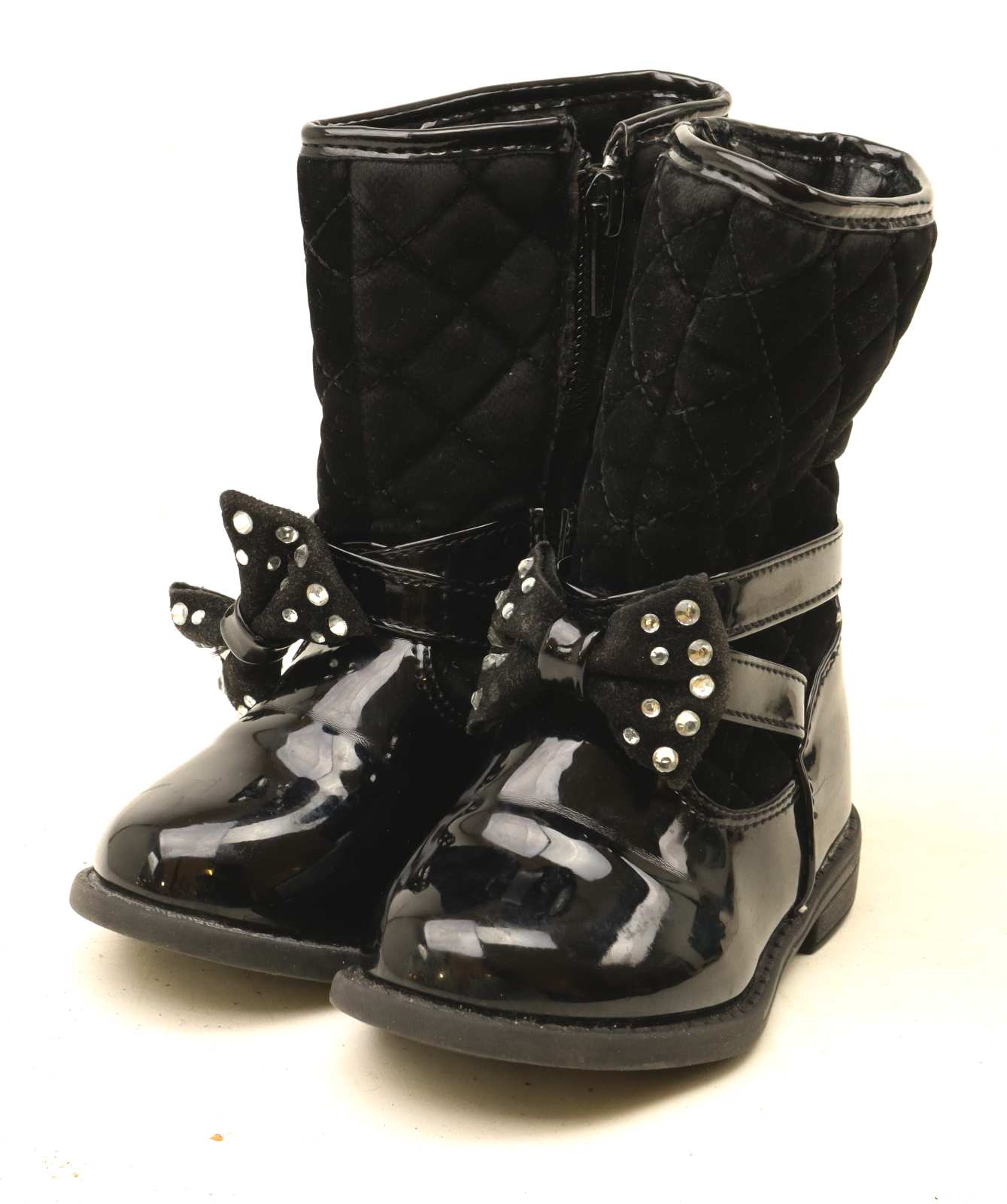 Walkright Girls UK Size 4 Black Bows Boots