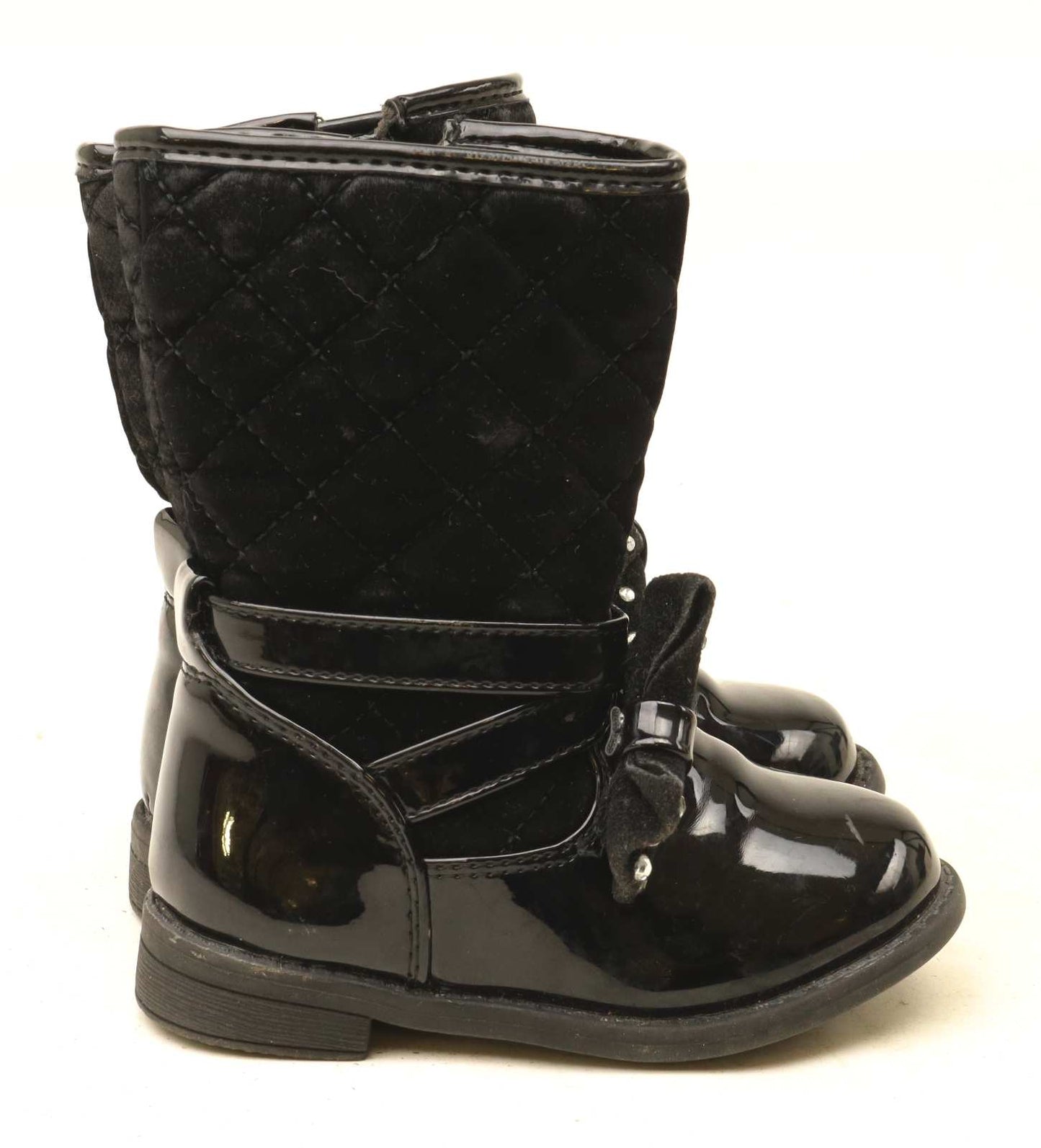 Walkright Girls UK Size 4 Black Bows Boots