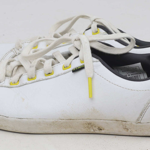 K-Swiss Boys UK Size 4 White Leather Trainers