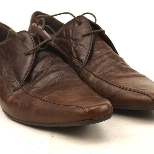 Burton Mens EU Size 41 Brown Leather Formal Shoes