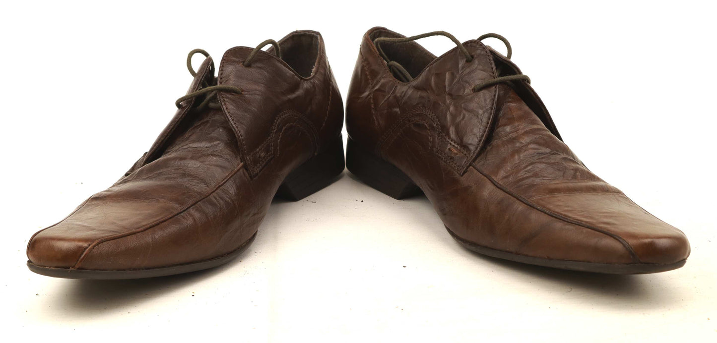 Burton Mens EU Size 41 Brown Leather Formal Shoes