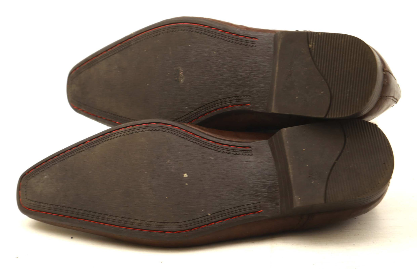 Burton Mens EU Size 41 Brown Leather Formal Shoes