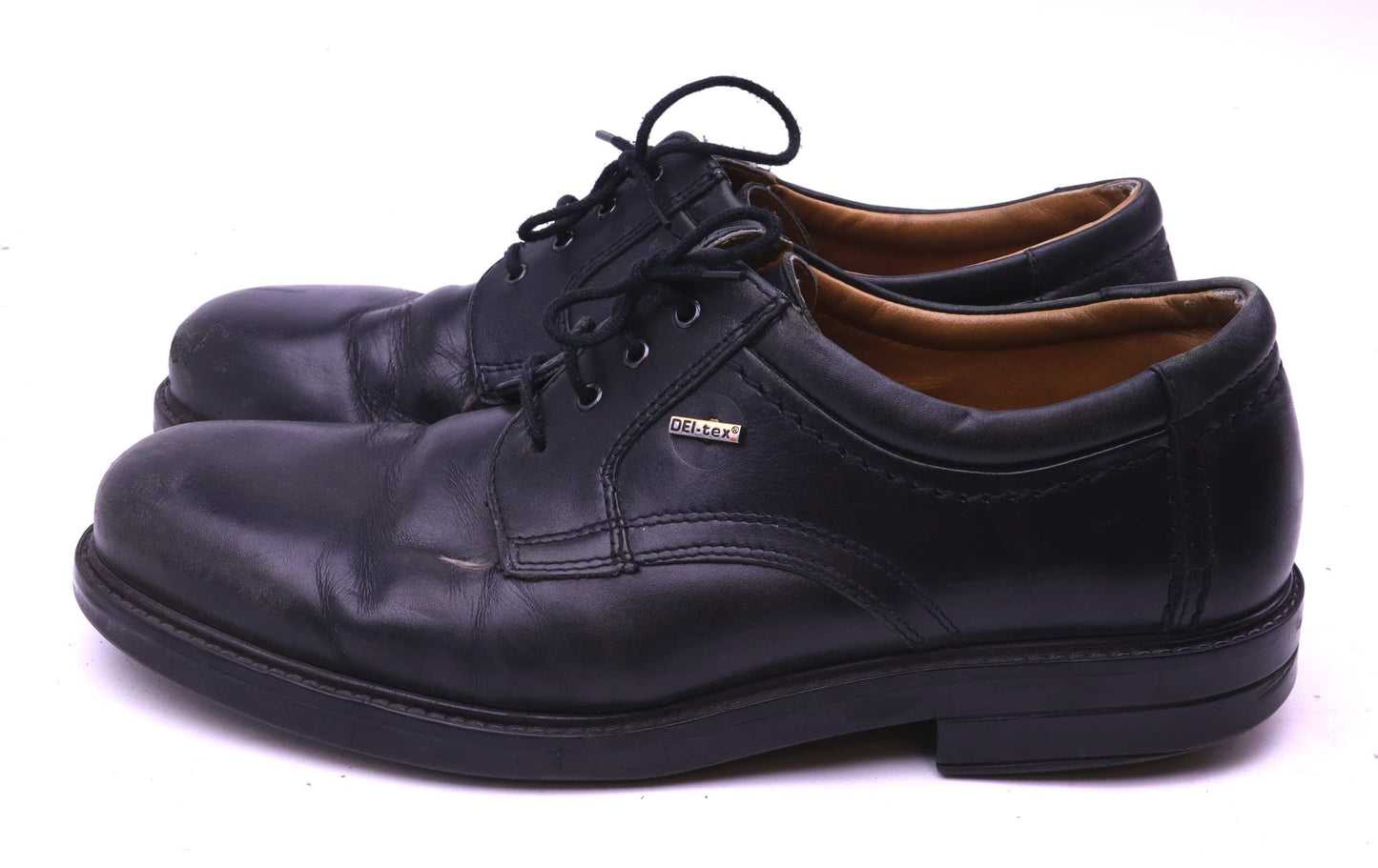 Claudio Conti Mens EU Size 44 Black Leather Casual Shoes