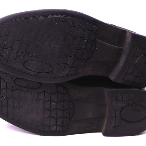 Claudio Conti Mens EU Size 44 Black Leather Casual Shoes