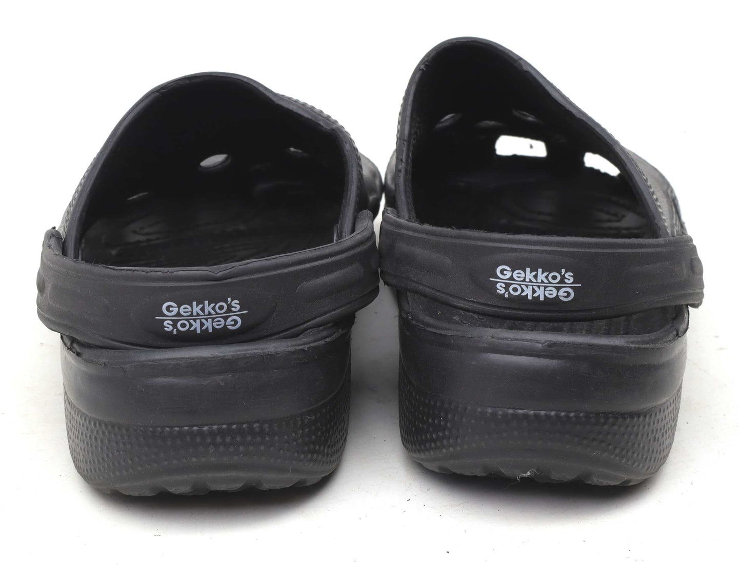 Gekkos Mens UK Size L Black Clogs