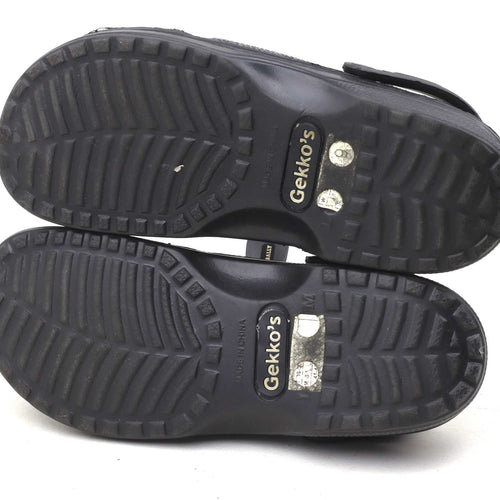 Gekkos Mens UK Size L Black Clogs