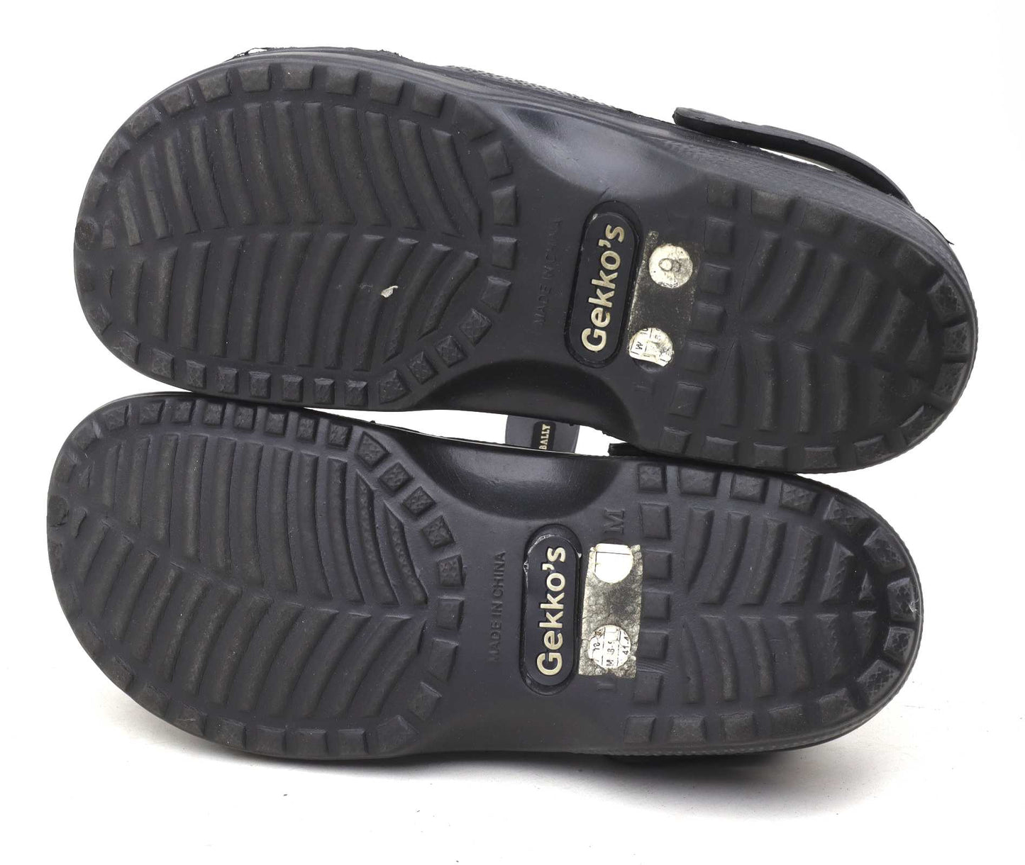 Gekkos Mens UK Size L Black Clogs