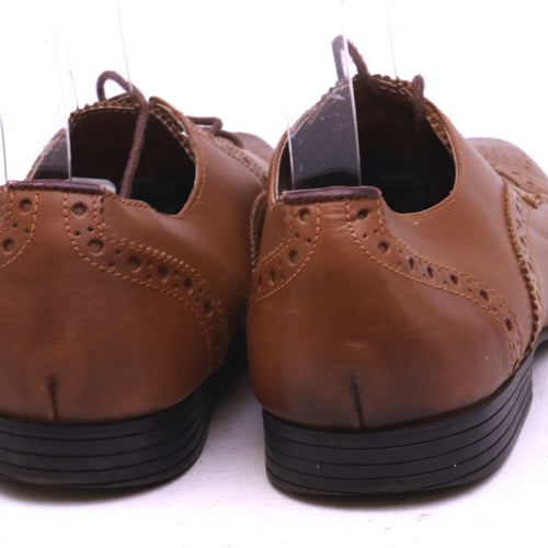 Kurt Geiger Mens EU Size 42 Brown Brogues Leather Formal Shoes