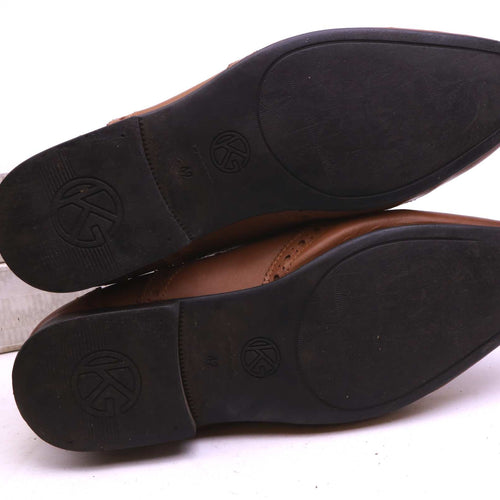 Kurt Geiger Mens EU Size 42 Brown Brogues Leather Formal Shoes