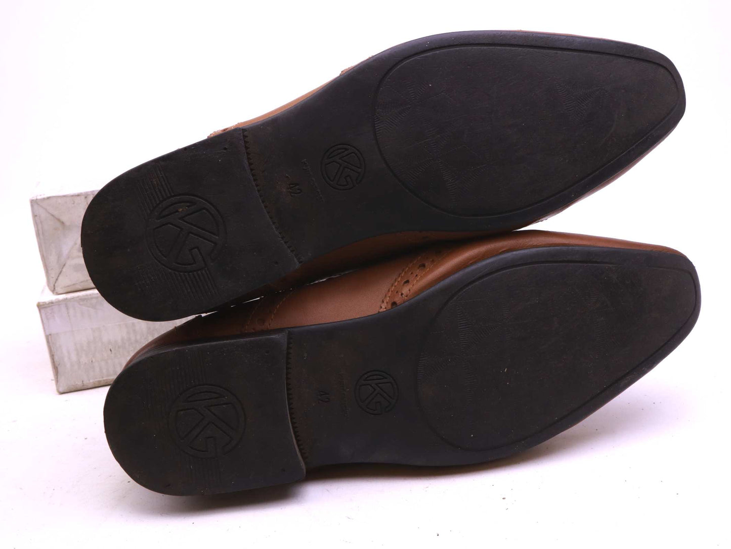 Kurt Geiger Mens EU Size 42 Brown Brogues Leather Formal Shoes