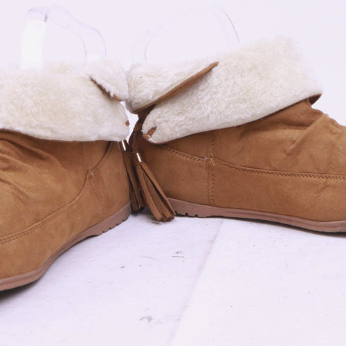 Primark Womens UK Size 4 Brown Ankle Boots