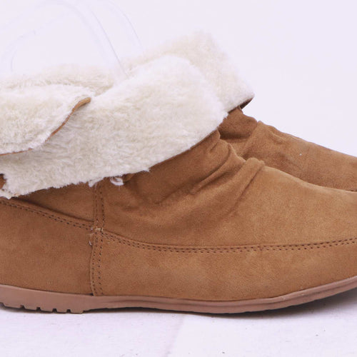 Primark Womens UK Size 4 Brown Ankle Boots