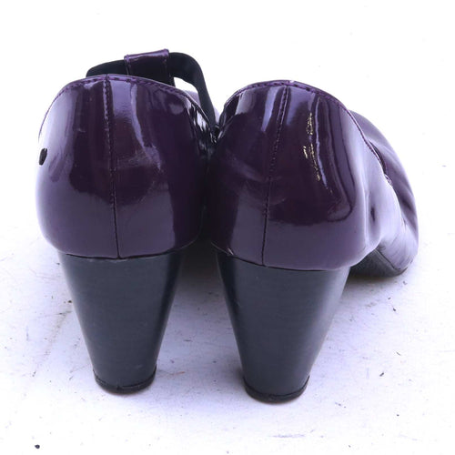 Marks & Spencer Womens UK Size 5.5 Purple Leather Shoes