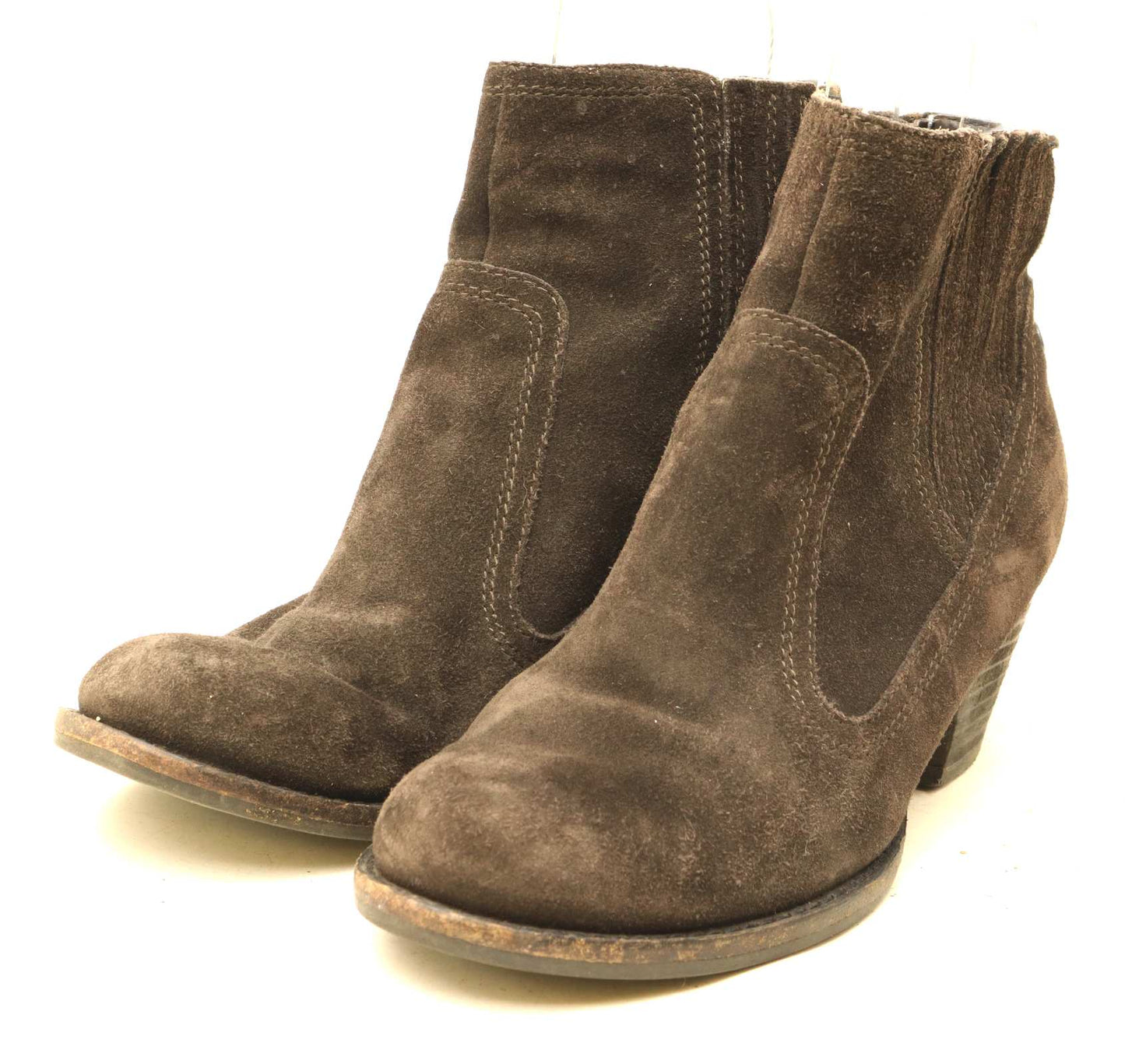 Marks & Spencer Womens UK Size 5.5 Brown Suede Ankle Boots