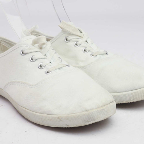 Primark Womens UK Size 7 White Pumps