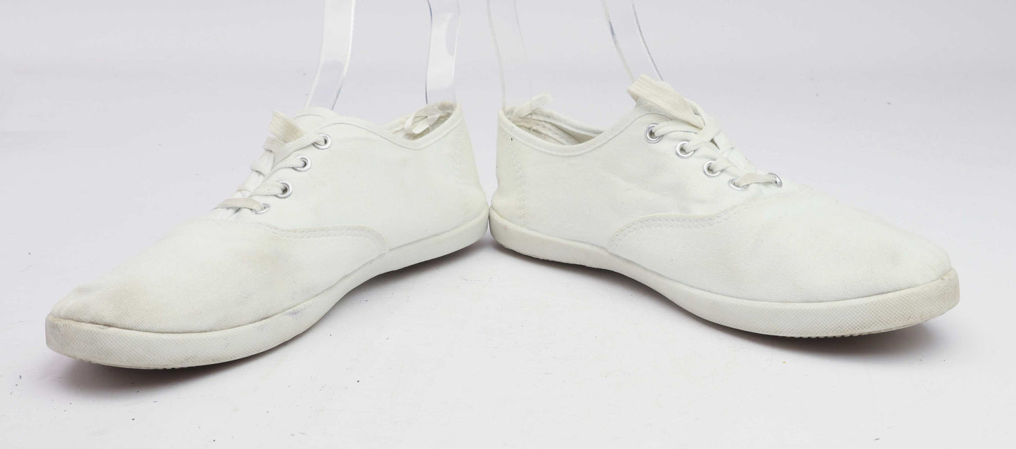 Primark Womens UK Size 7 White Pumps