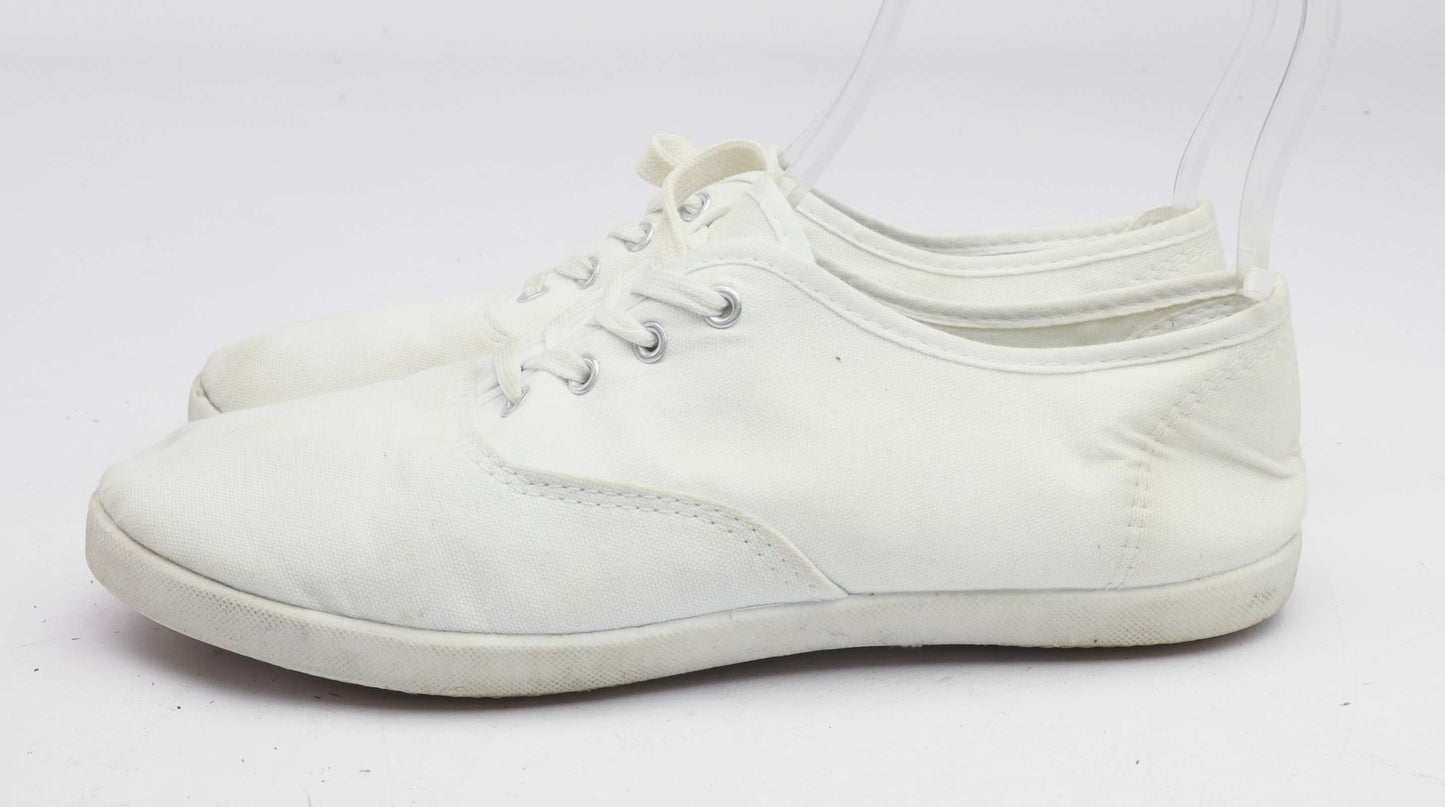 Primark Womens UK Size 7 White Pumps