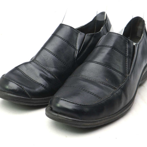 Softlites Womens UK Size 7 Black Leather Shoes