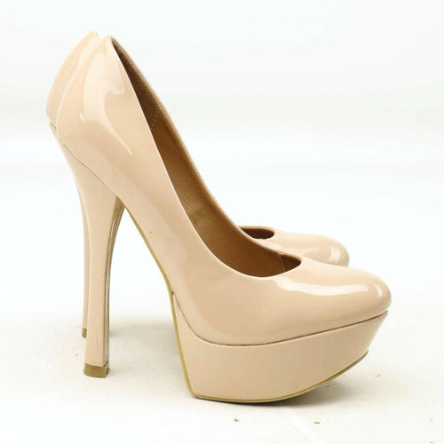 Odeon Womens UK Size 5 Peach Platform Shoes