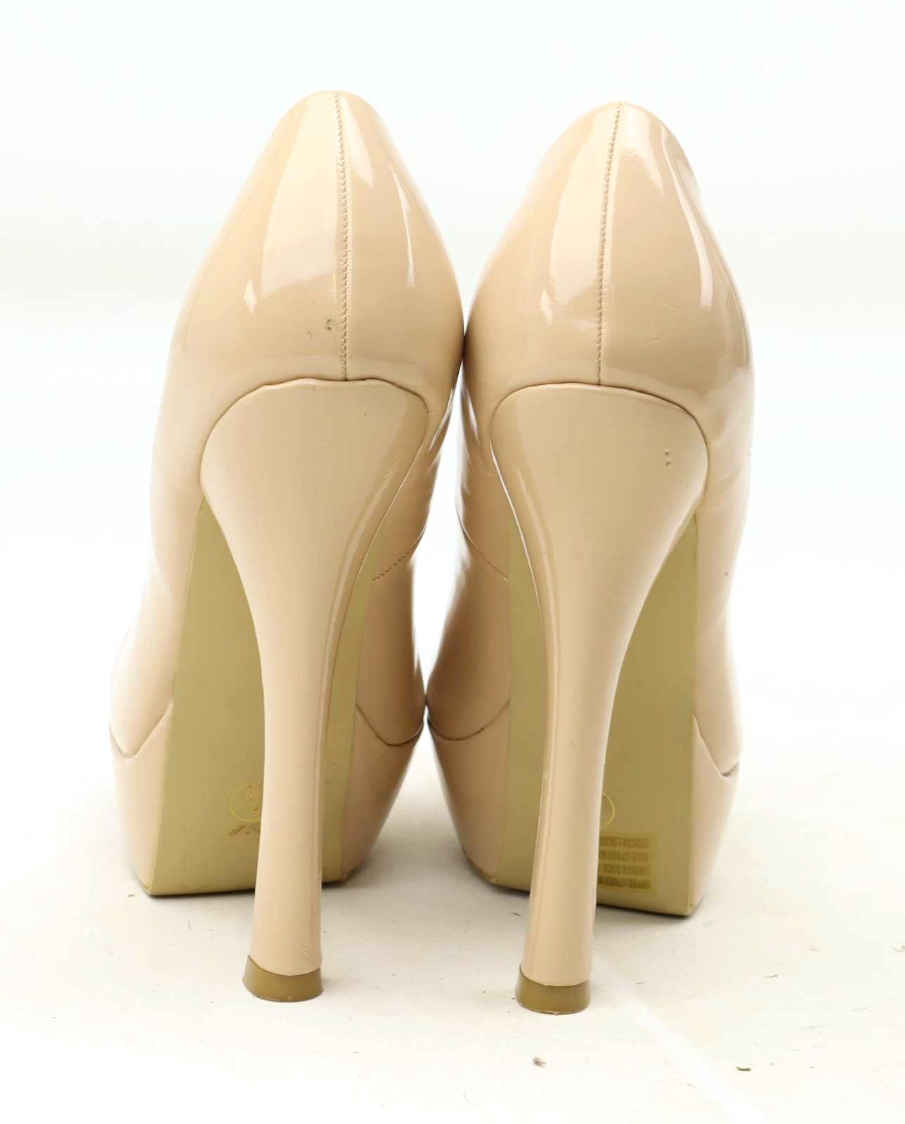 Odeon Womens UK Size 5 Peach Platform Shoes