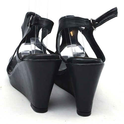 Deep Womens UK Size 7 Black Platform Shoes