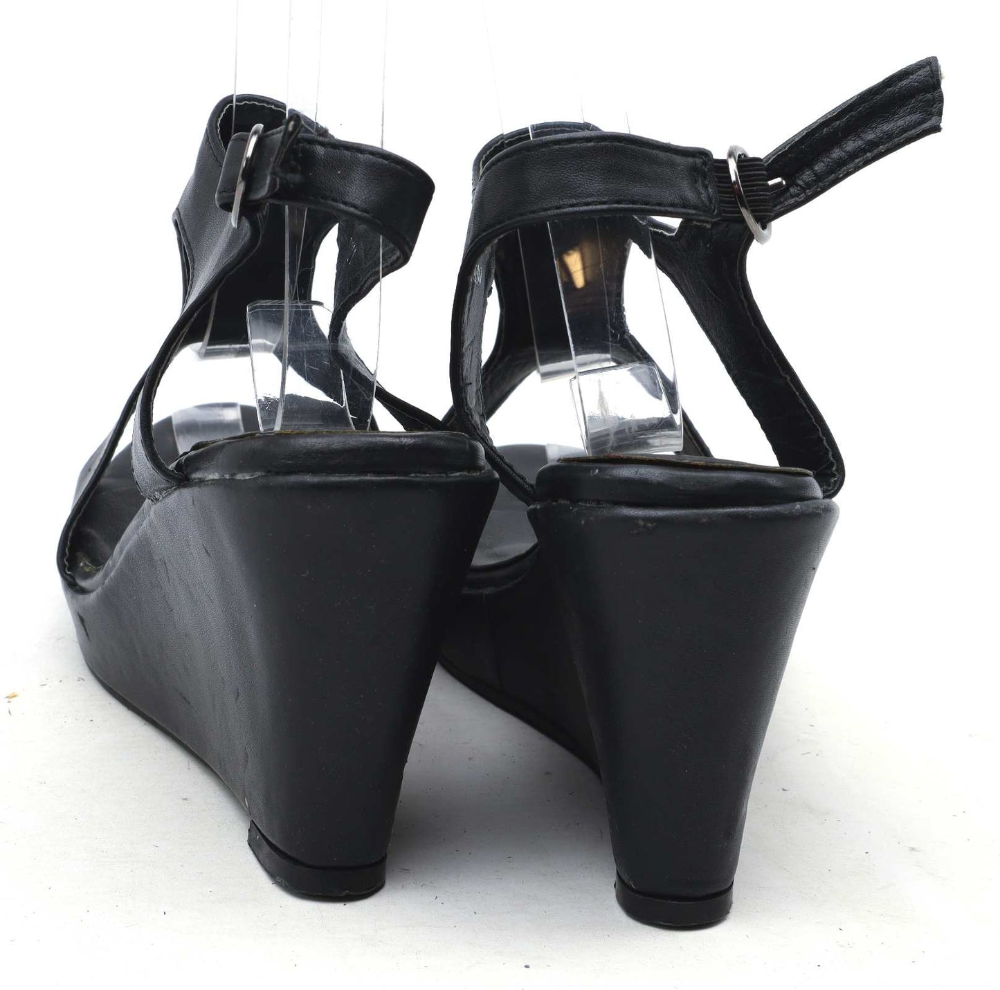 Deep Womens UK Size 7 Black Platform Shoes