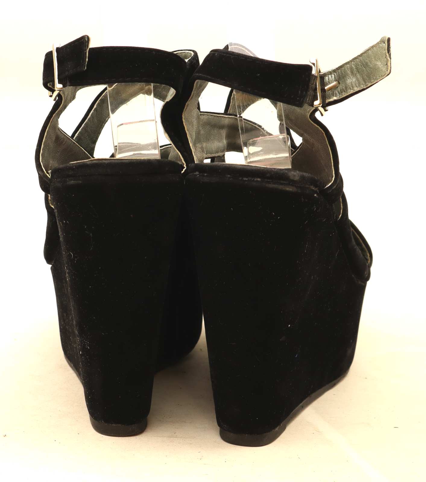 Shoe Fashionista Womens UK Size 6 Black Sandals