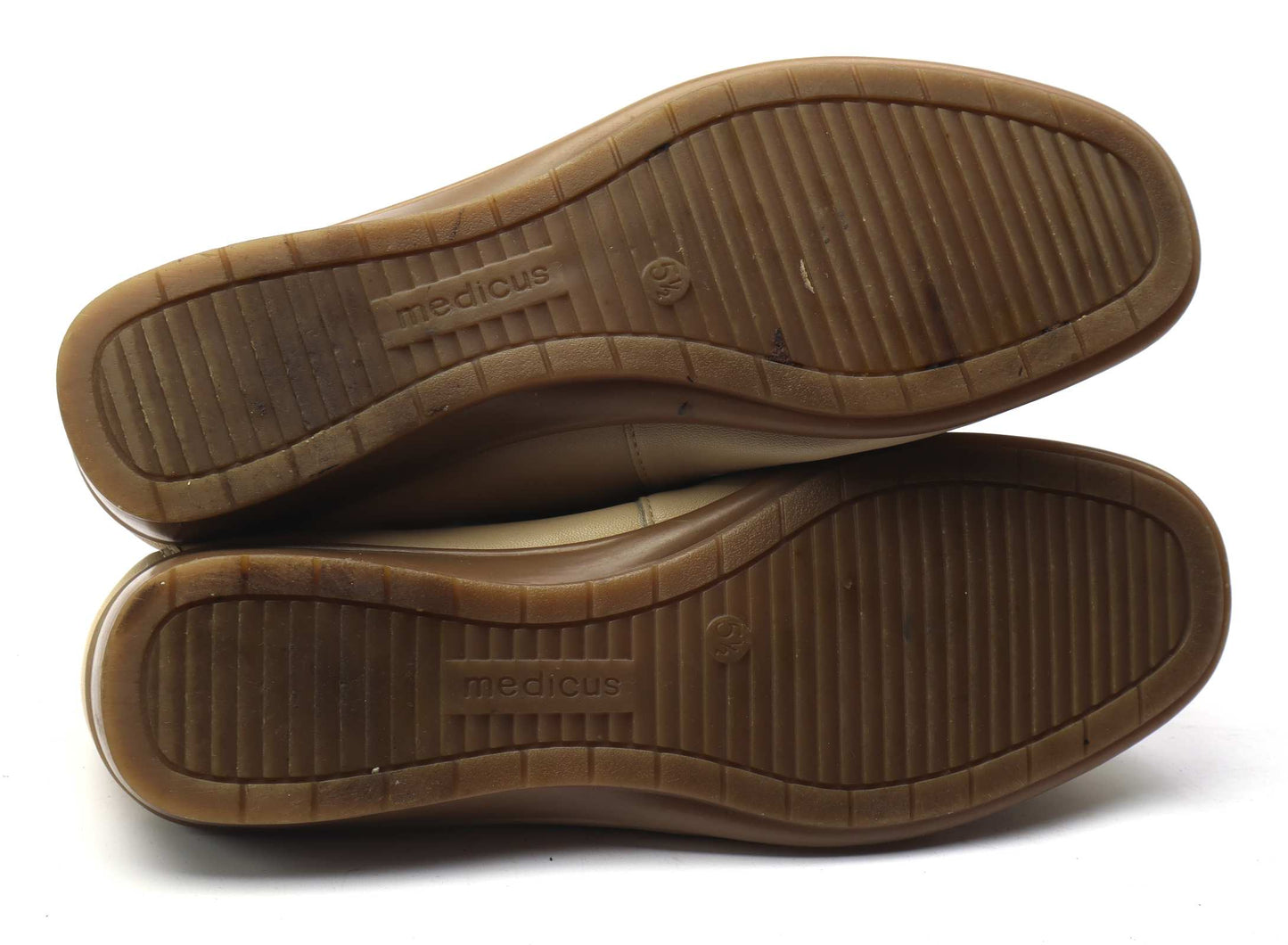 Medicus Womens UK Size 5.5 Beige Leather Shoes