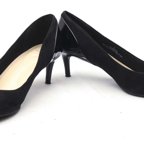 Marks & Spencer Womens UK Size 5 Black Suede Shoes