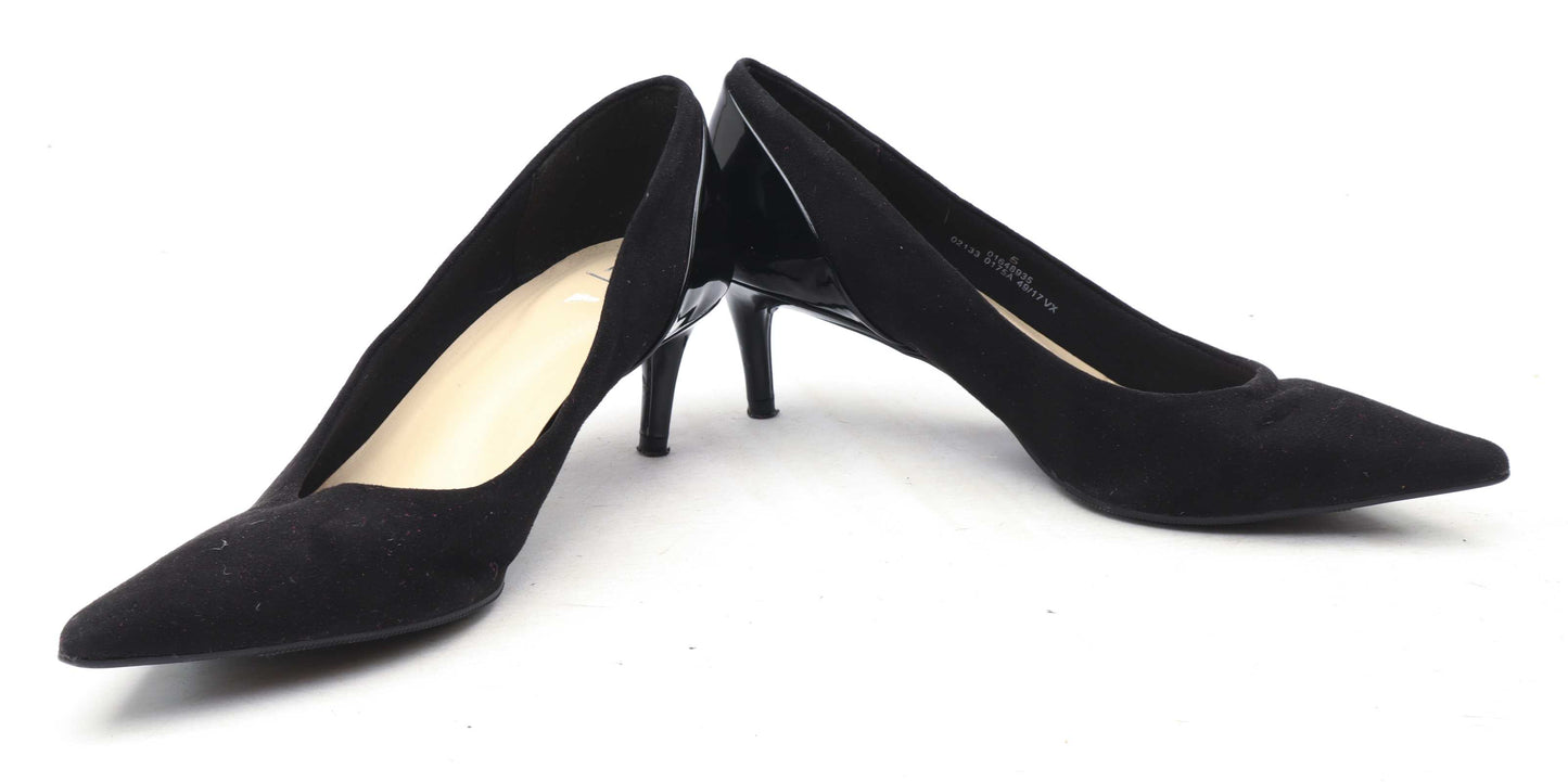 Marks & Spencer Womens UK Size 5 Black Suede Shoes