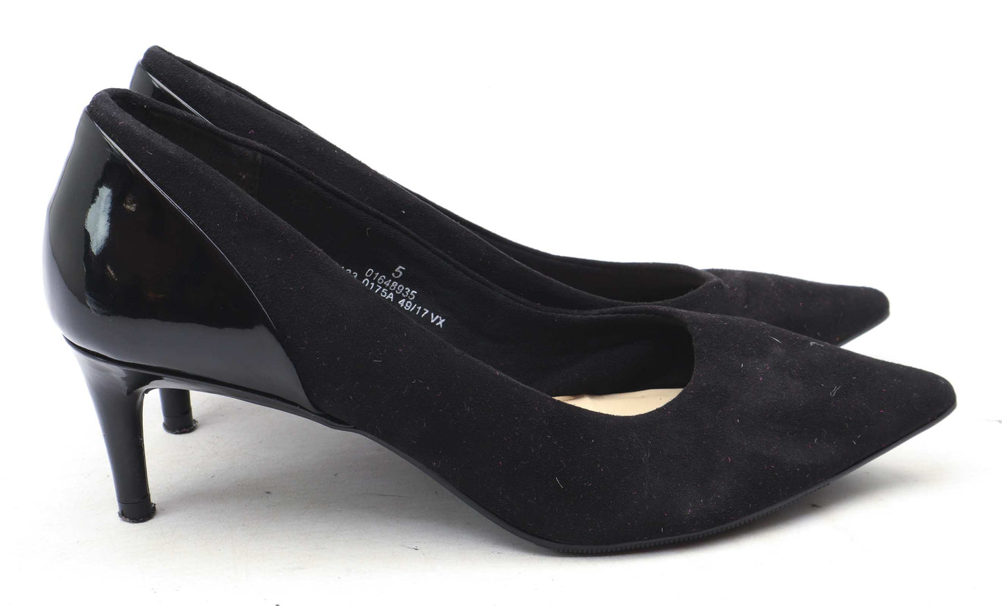Marks & Spencer Womens UK Size 5 Black Suede Shoes