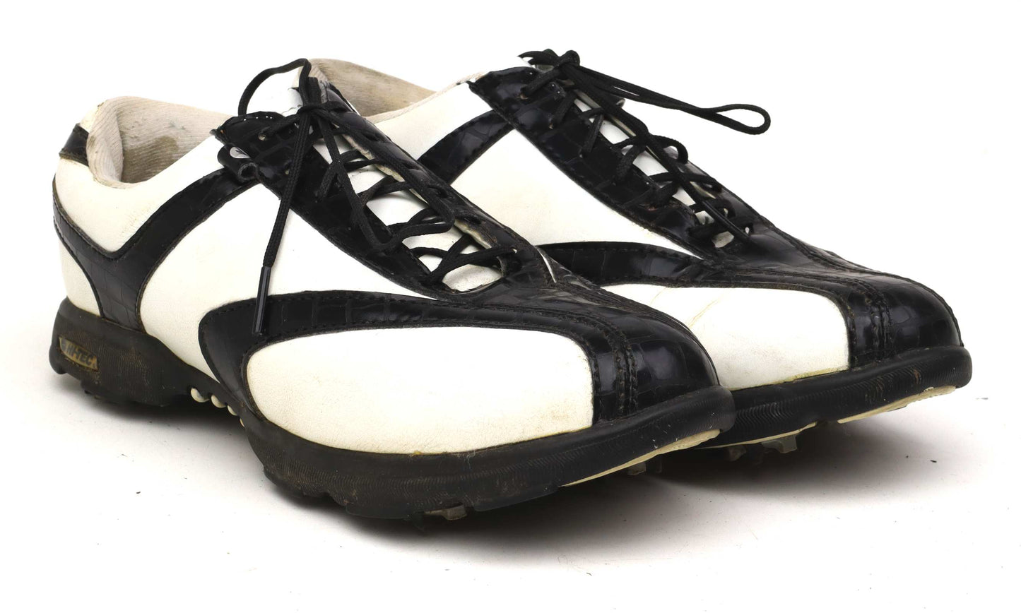 Hi-Tec Womens UK Size 4 White Leather Golf Shoes