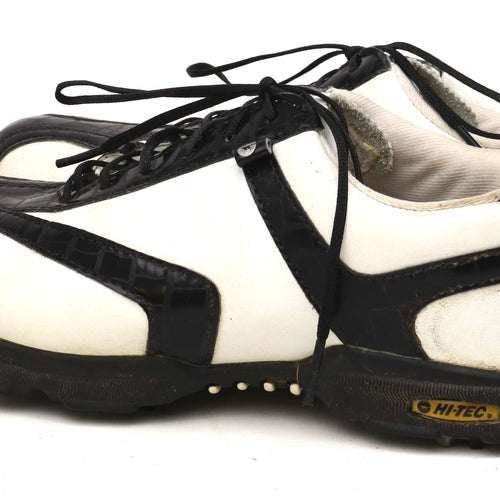 Hi-Tec Womens UK Size 4 White Leather Golf Shoes