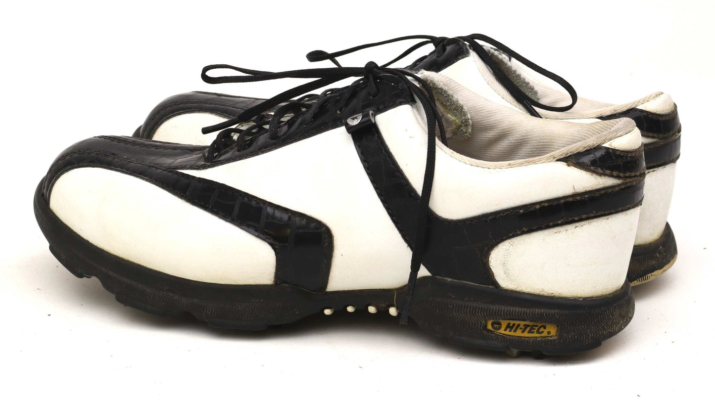 Hi-Tec Womens UK Size 4 White Leather Golf Shoes