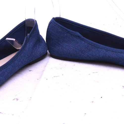 Primark Womens UK Size 7 Blue Dolly Shoes