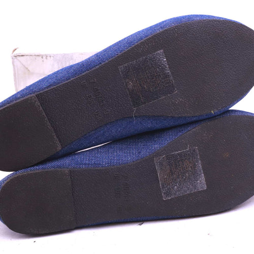 Primark Womens UK Size 7 Blue Dolly Shoes