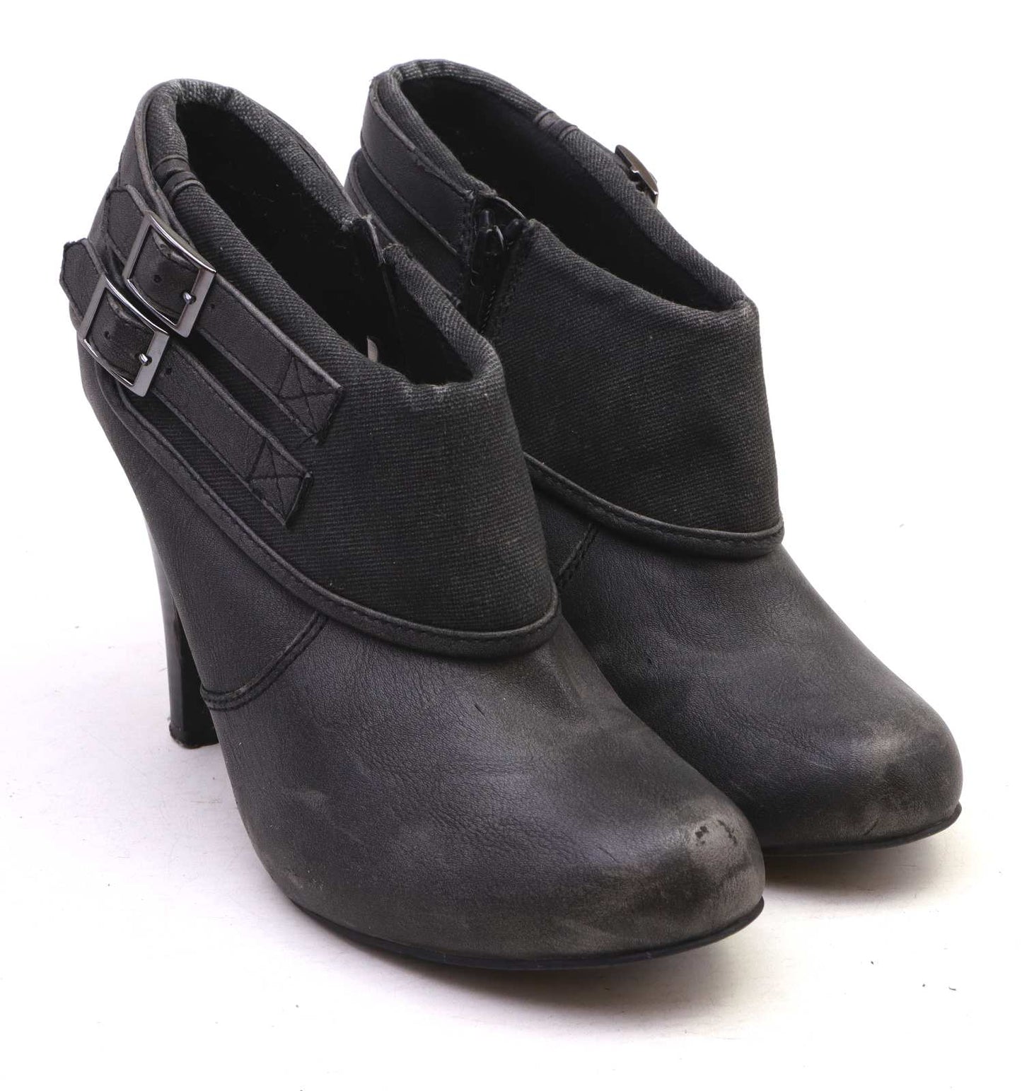 Marks & Spencer Womens UK Size 5.5 Grey Ankle Boots