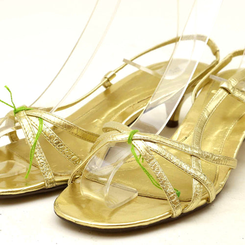 Marks & Spencer Womens UK Size 5.5 Gold Sandals