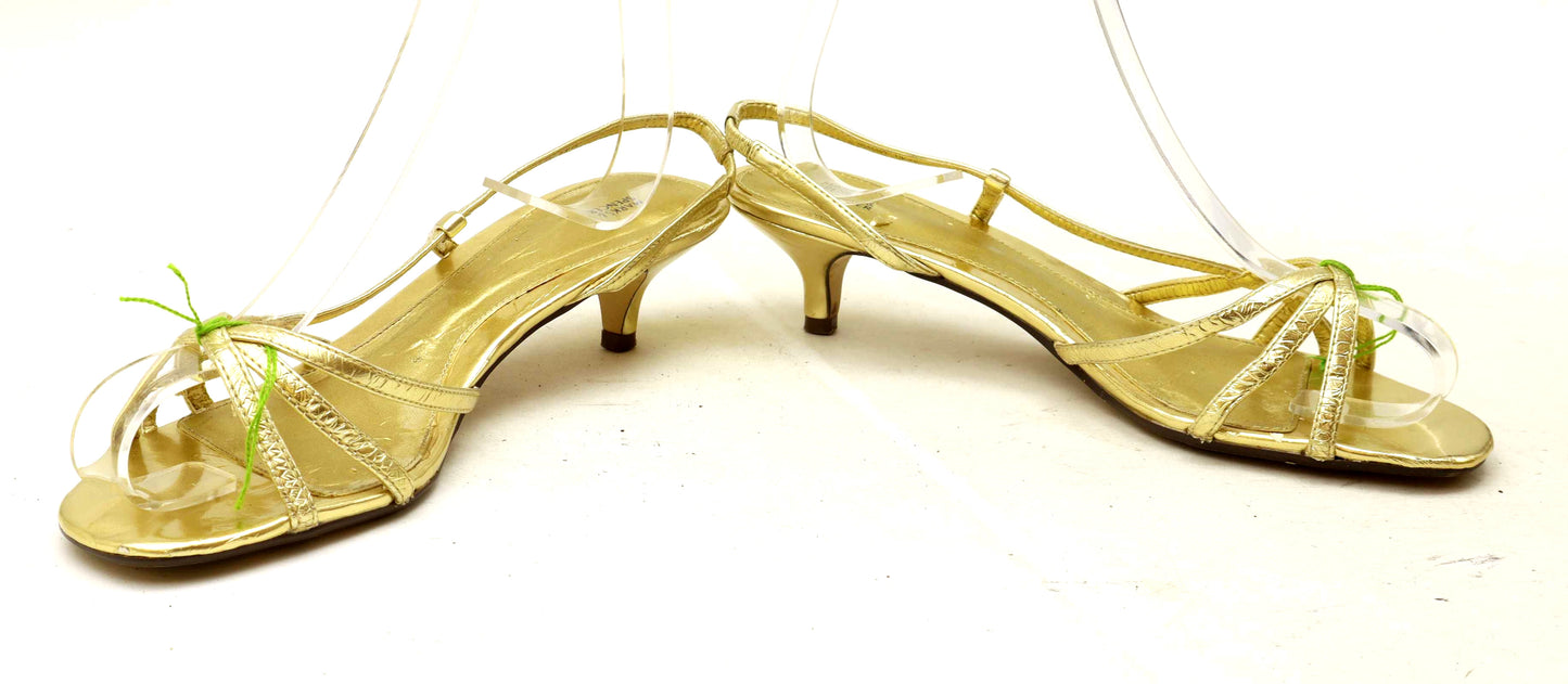 Marks & Spencer Womens UK Size 5.5 Gold Sandals