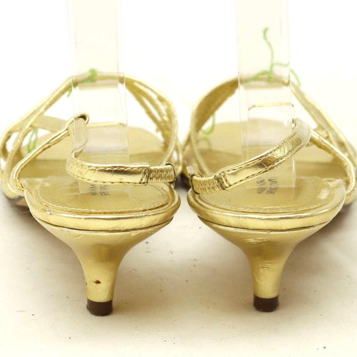 Marks & Spencer Womens UK Size 5.5 Gold Sandals