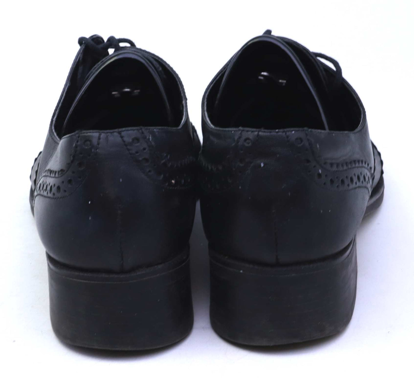 Fabio Lenzi Womens EU Size 40 Black Leather Brogues