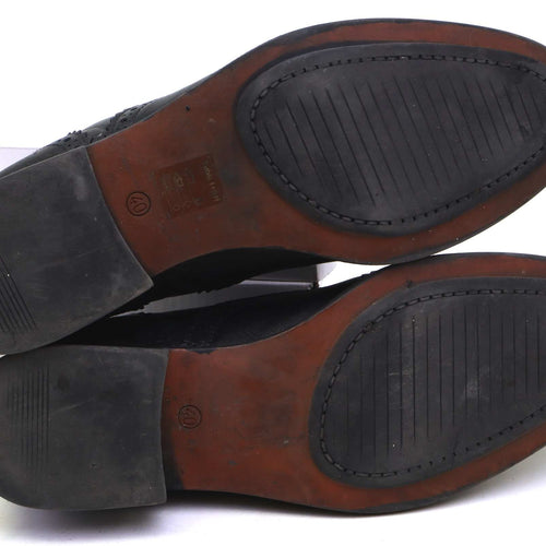 Fabio Lenzi Womens EU Size 40 Black Leather Brogues