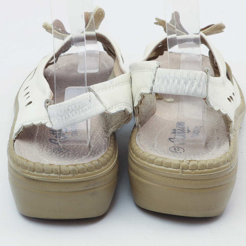 Cotton Traders Womens UK Size 5 White Butterfly Sandals